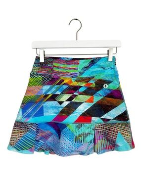 DonaJo Ruffle Hem Multicolor Polka Dot Tennis Skort Size 1 / Small